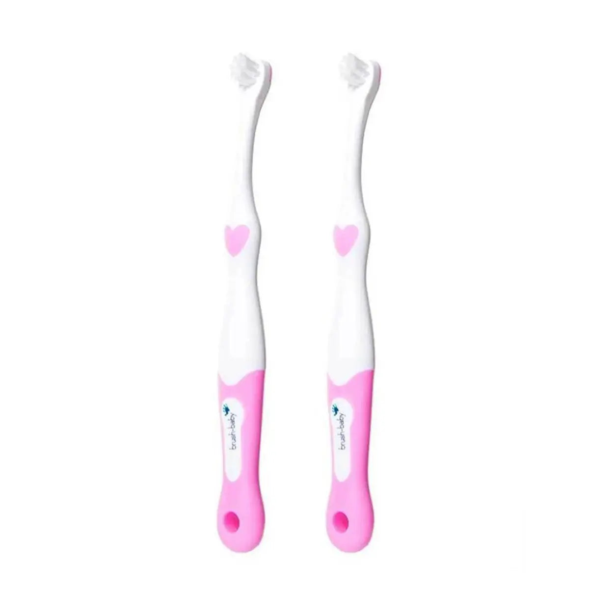 Pink firstbrush first toothbrush for babies and toddlers