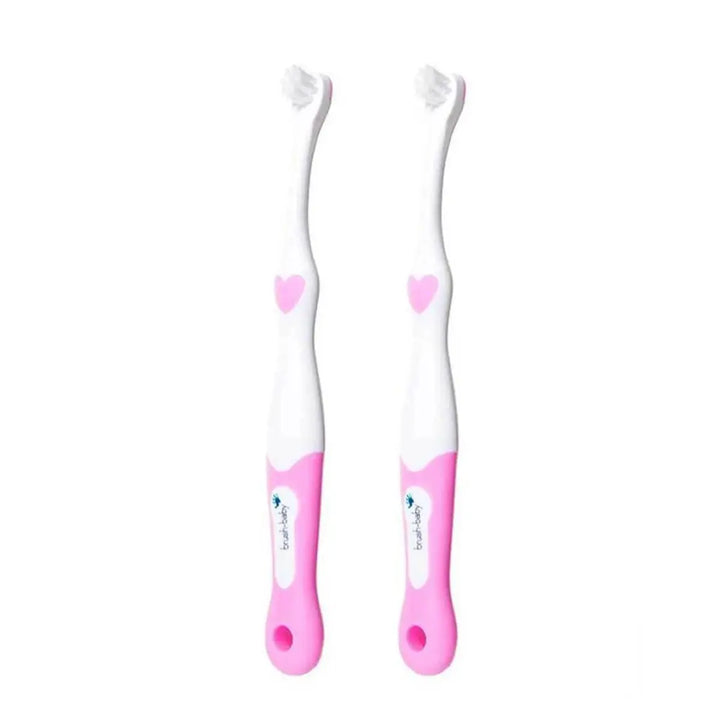Pink firstbrush first toothbrush for babies and toddlers