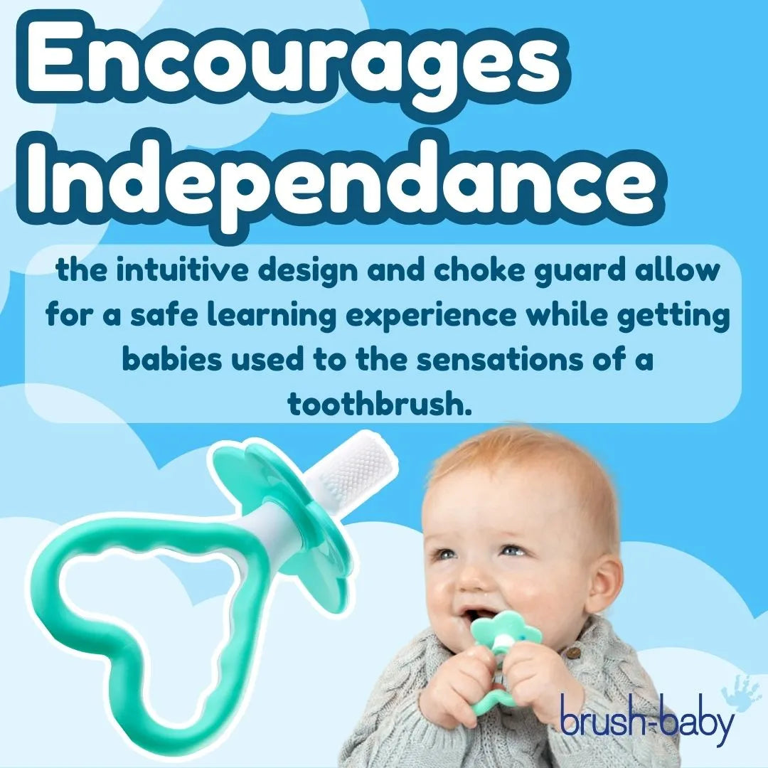 My FirstBrush™ Baby Toothbrush & FirstTeether™ For Babies Set (0-18 months)