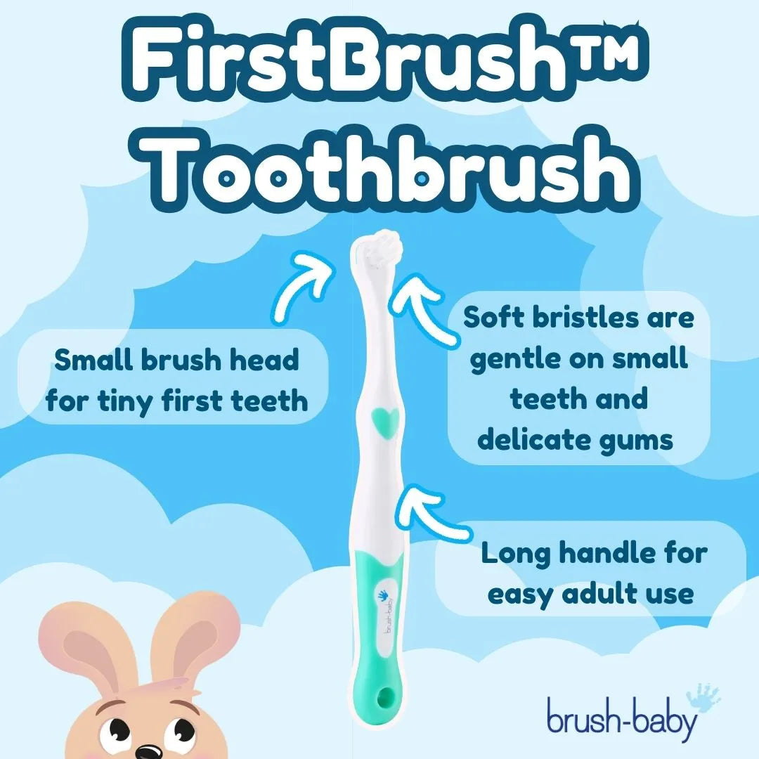 My FirstBrush™ Baby Toothbrush & FirstTeether™ For Babies Set (0-18 months)