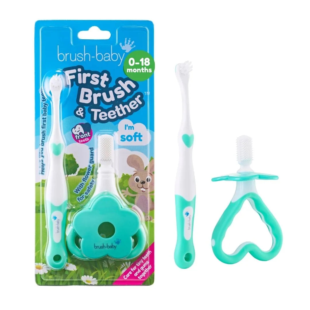 My FirstBrush™ Baby Toothbrush & FirstTeether™ For Babies Set (0-18 months)