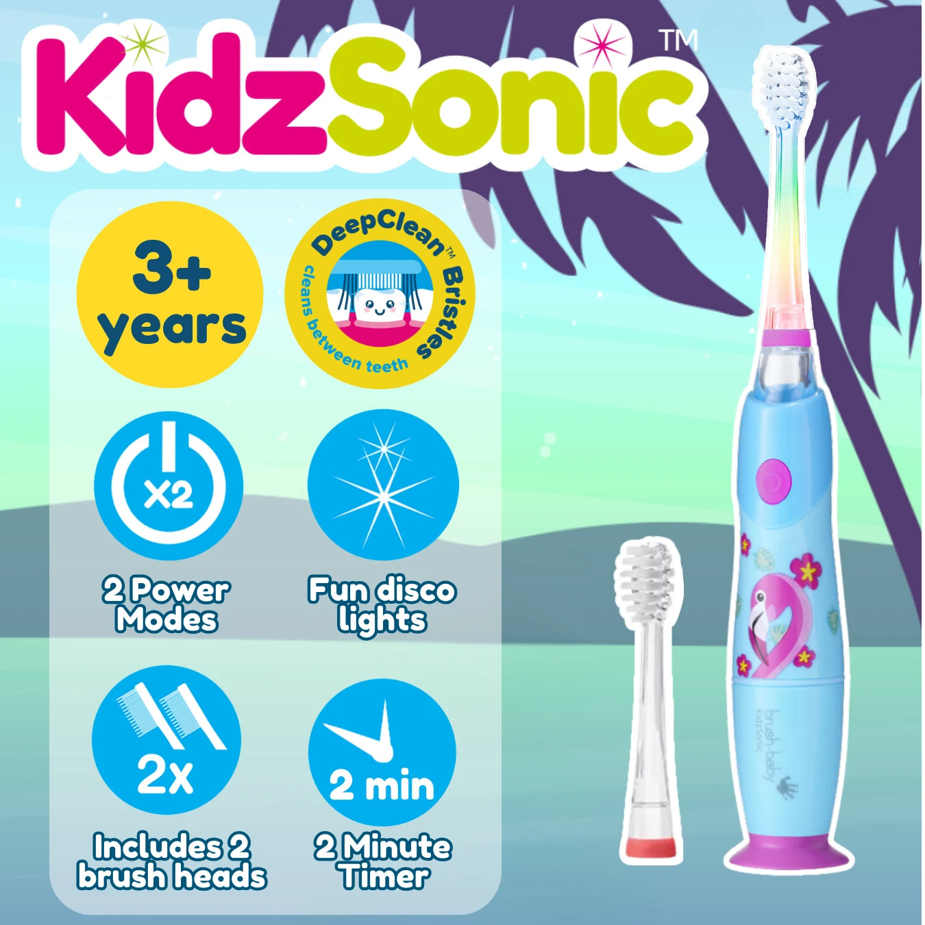 Flamingo KidzSonic® Kids Electric Toothbrush