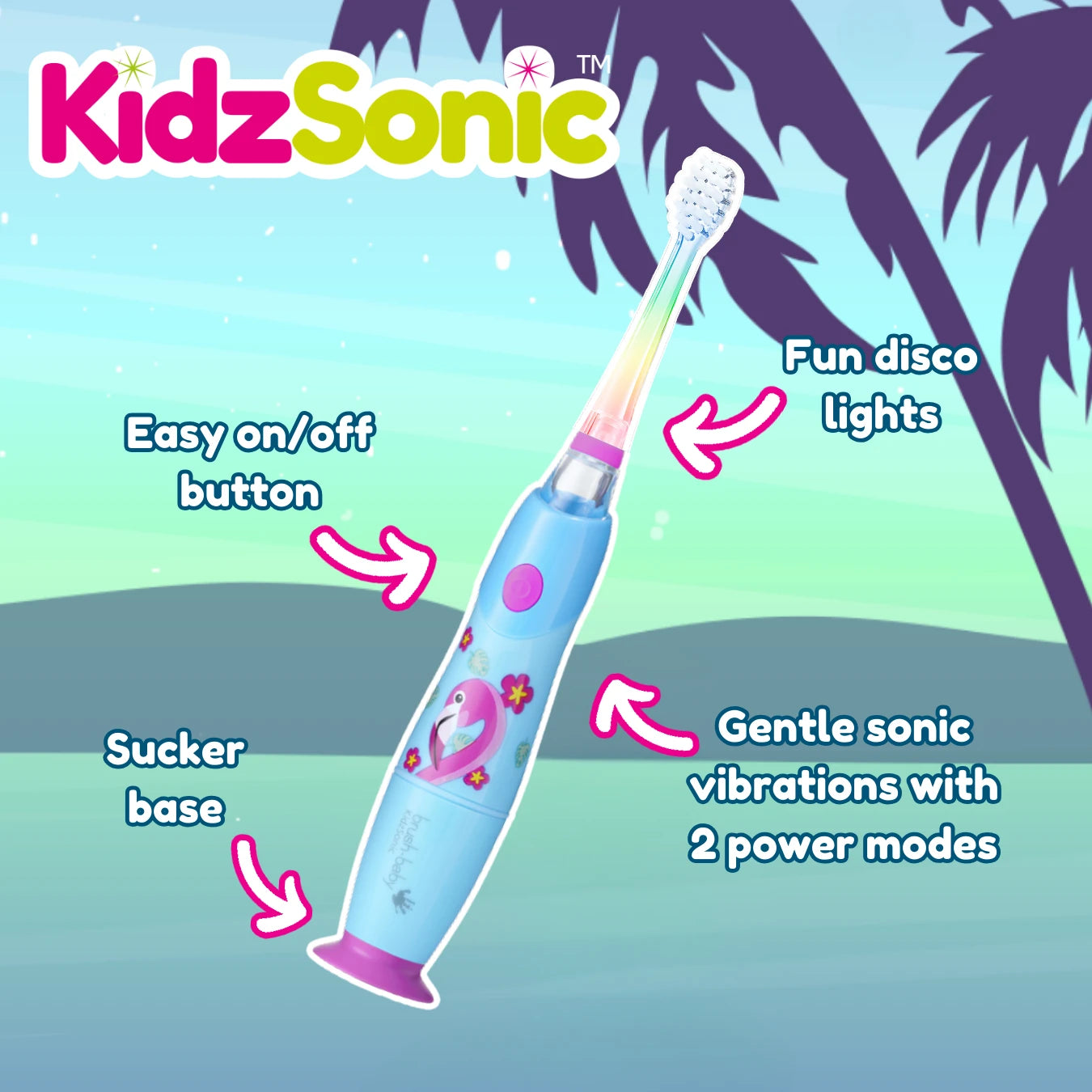 Flamingo KidzSonic® Kids Electric Toothbrush