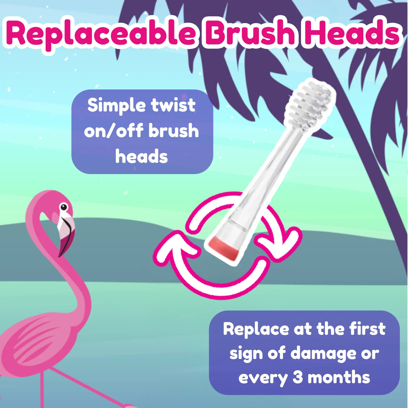 Flamingo KidzSonic® Kids Electric Toothbrush