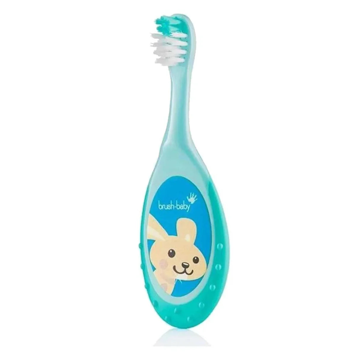 0-3 years flossbrush bristles toothbrush in teal