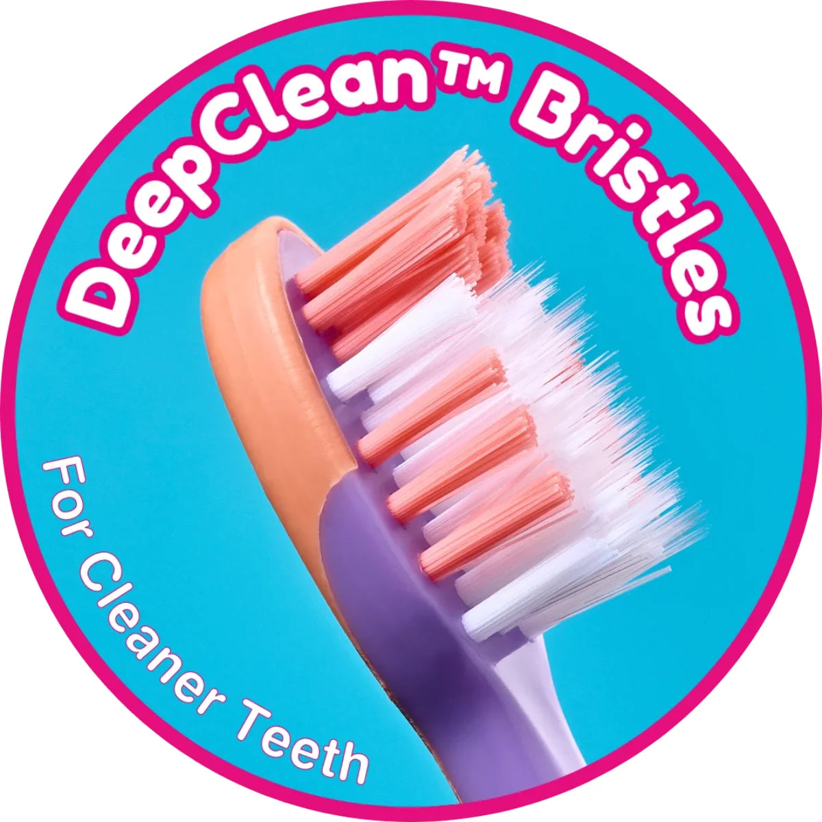 deep cleaning bristles toothbrush for milk tooth & gum health