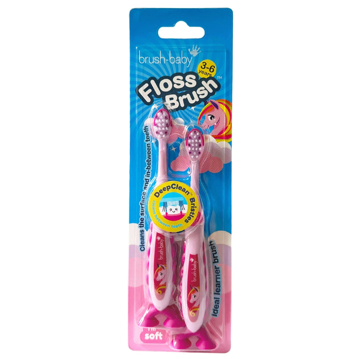 Pink kids toothbrush