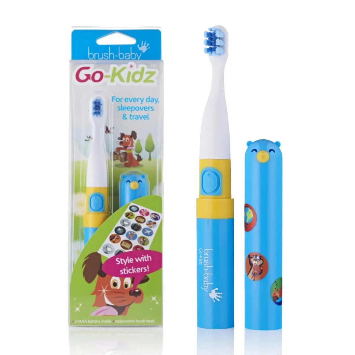 BrushBaby Go-Kidz travel Kids Electric Toothbrush