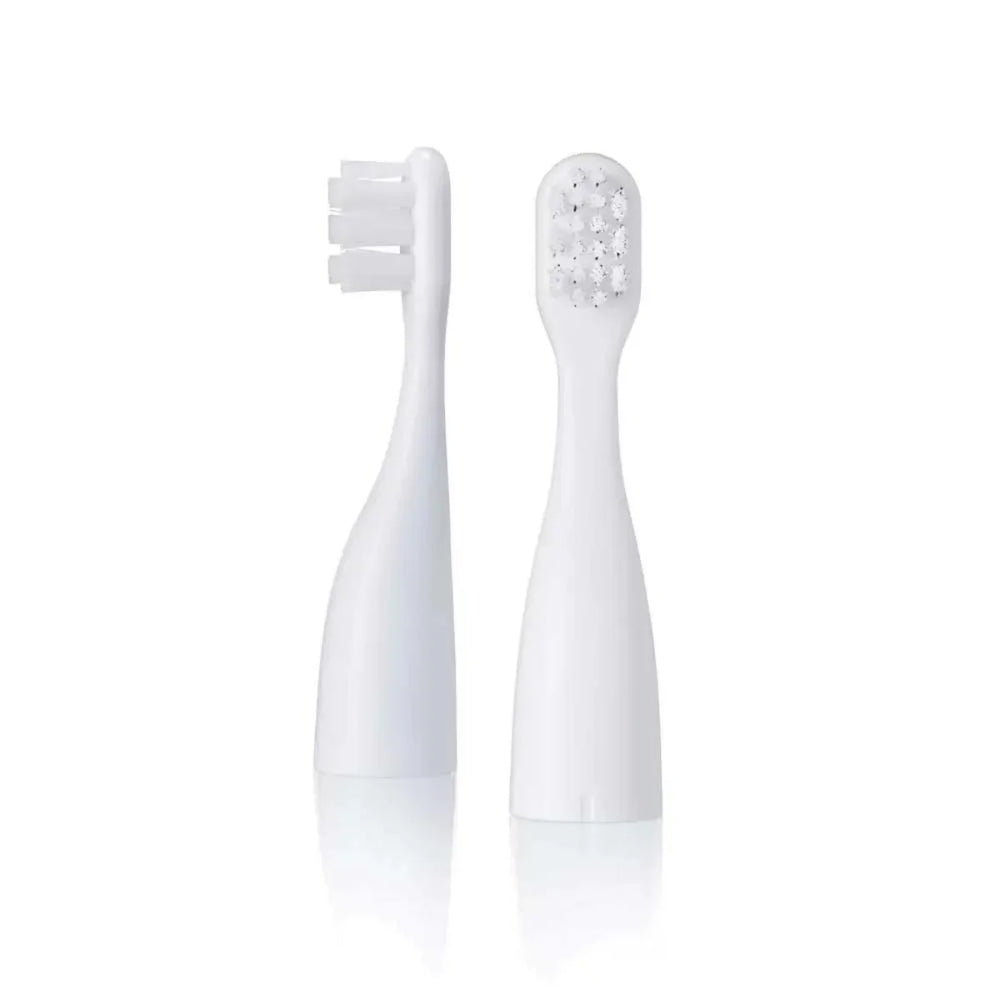 go kidz travel toothbrush childrens electric toothbrushes replacement heads 2 in White