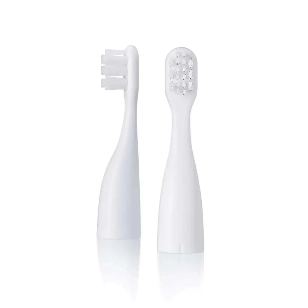 go kidz travel toothbrush childrens electric toothbrushes replacement heads 2 in White