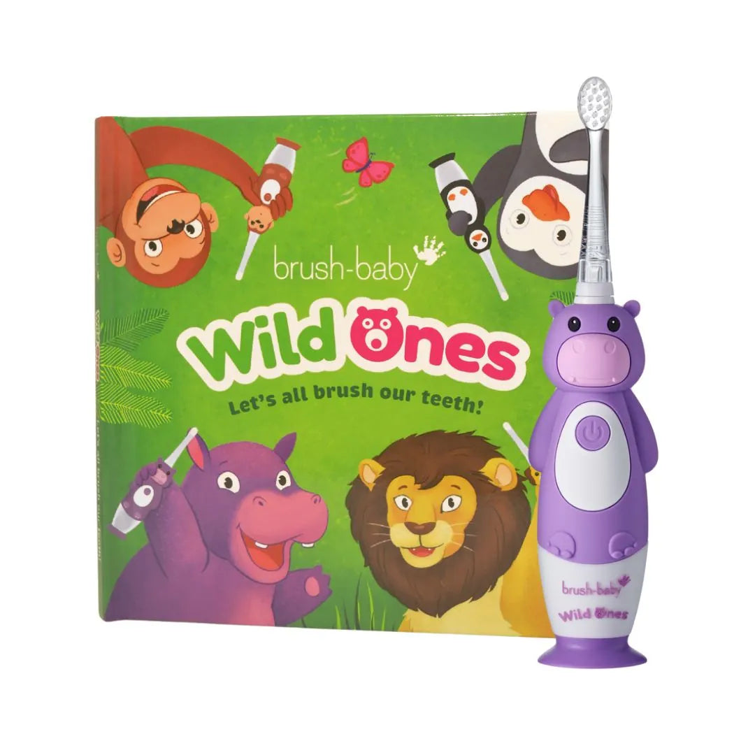 WildOnes™ Hippo Rechargeable Kids Toothbrush Gift Set