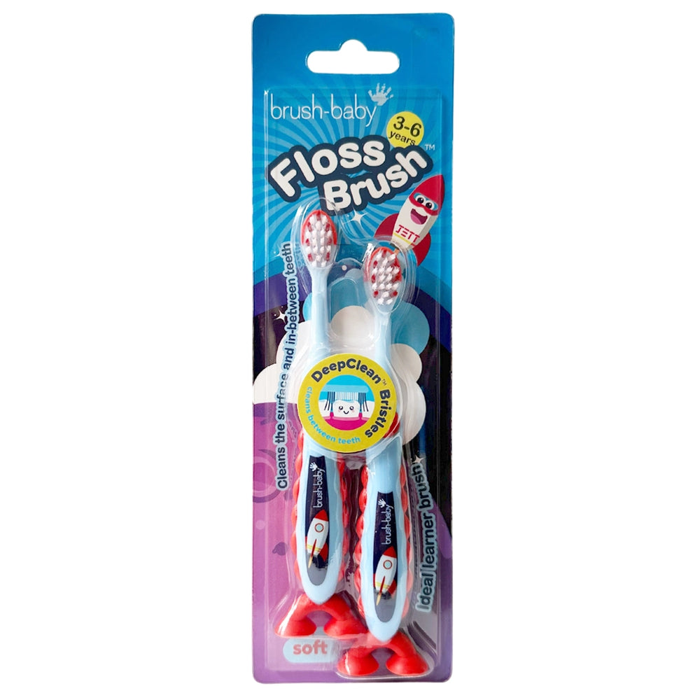 Flossbrush kids toothbrush