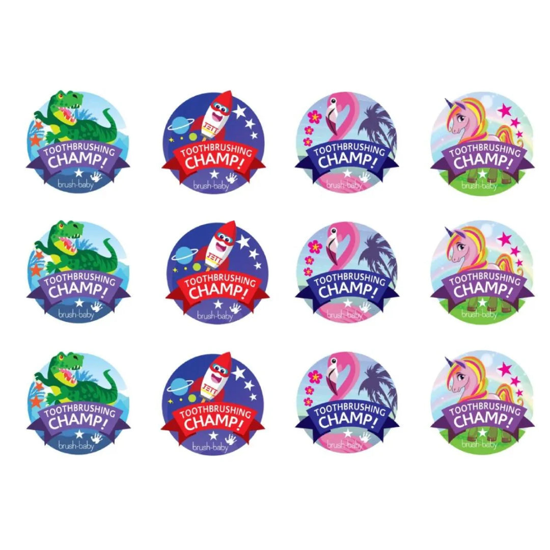 Kidz Sonic Electric Toothbrush Toothbrushing Reward Stickers 