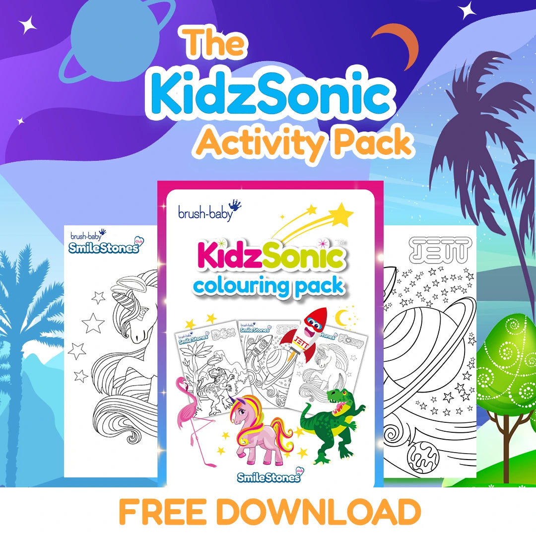 KIdzsonic Kids Electric Toothbrush Activity Pack | brush-baby 