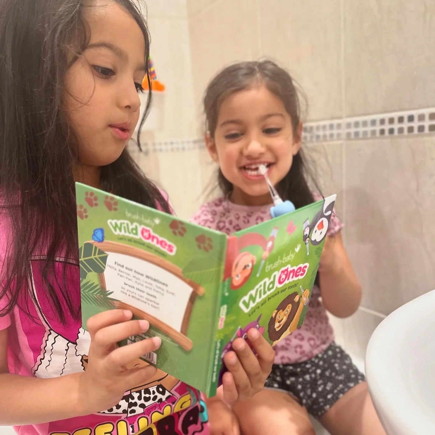 LIMITED EDITION: WildOnes™ Tiger Rechargeable Kids Toothbrush + Book Gift Set