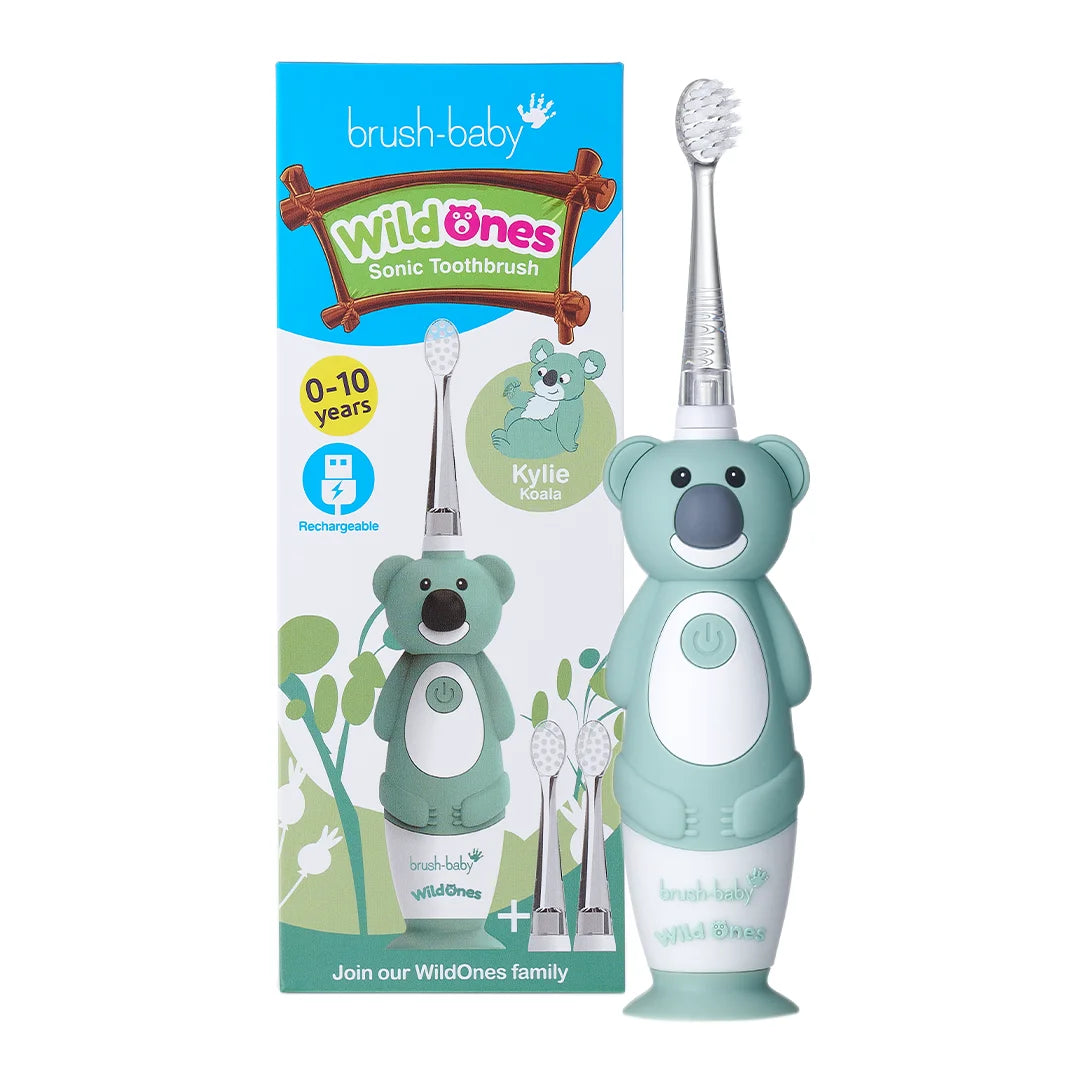 WildOnes™ Koala Kids Electric Rechargeable Toothbrush and WildOnes Applemint Toothpaste