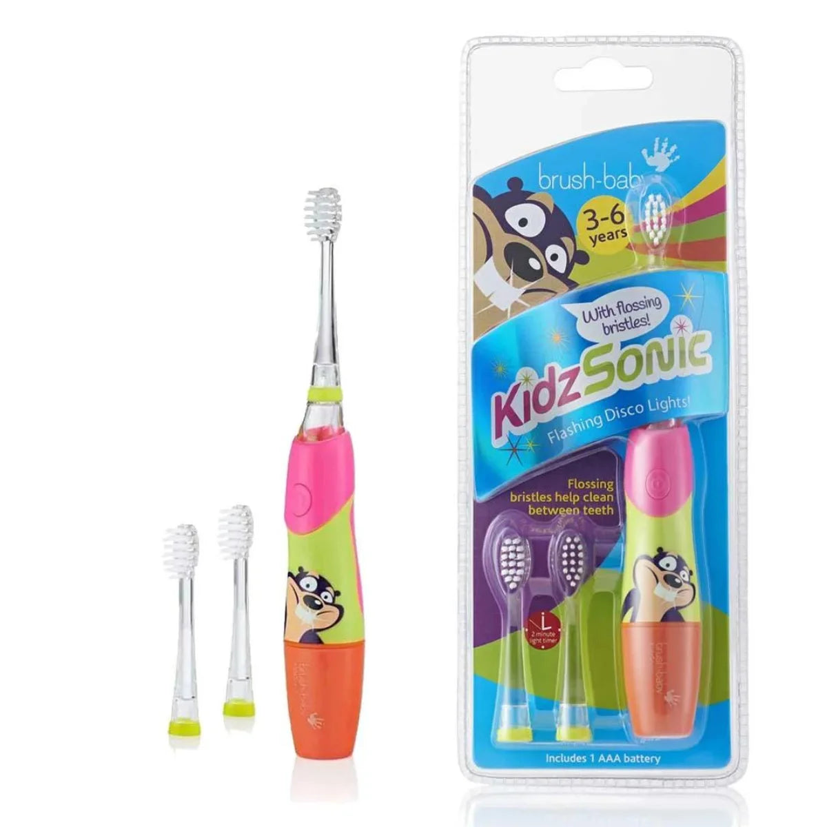 Pink Kids Sonic Electric Toothbrush