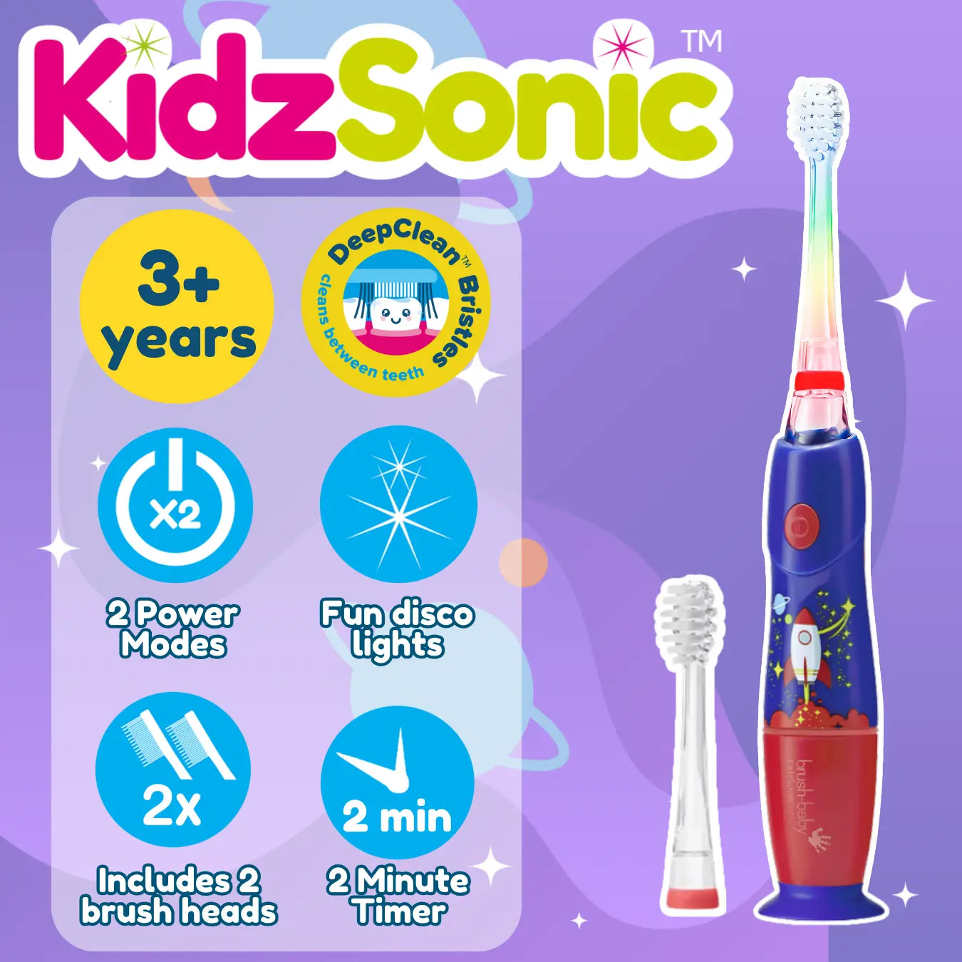 Rocket KidzSonic® Kids Electric Toothbrush