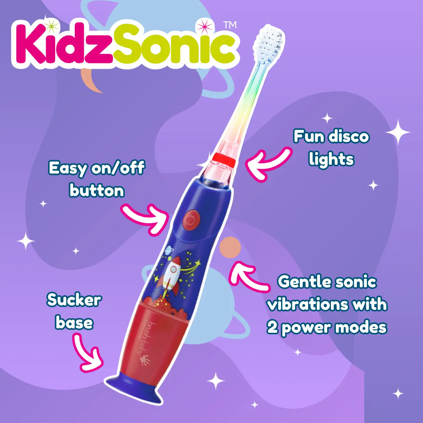 Rocket KidzSonic® Kids Electric Toothbrush