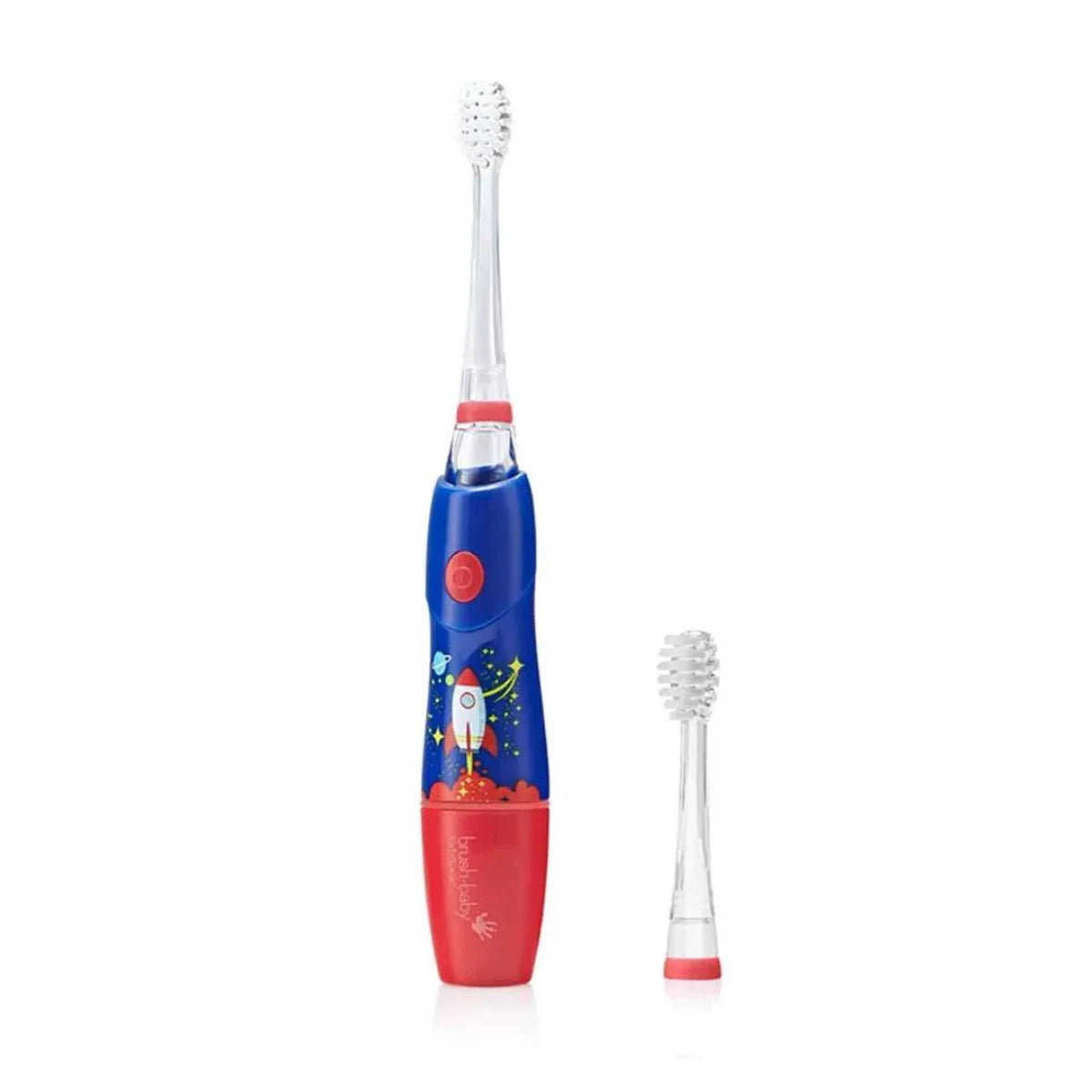 blue and red kidzsonic rocket kids sonic electric battery toothbrush