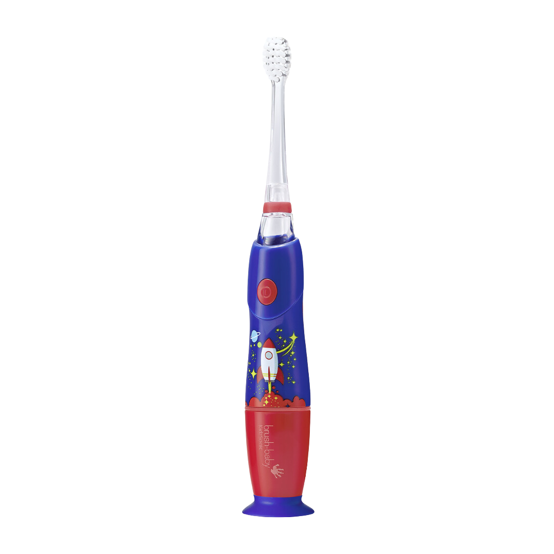 Kids electric toothbrush blue rocket