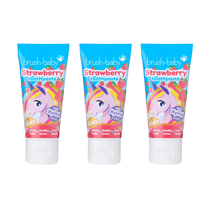 Natural Strawberry Kids Toothpaste - 3 Pack