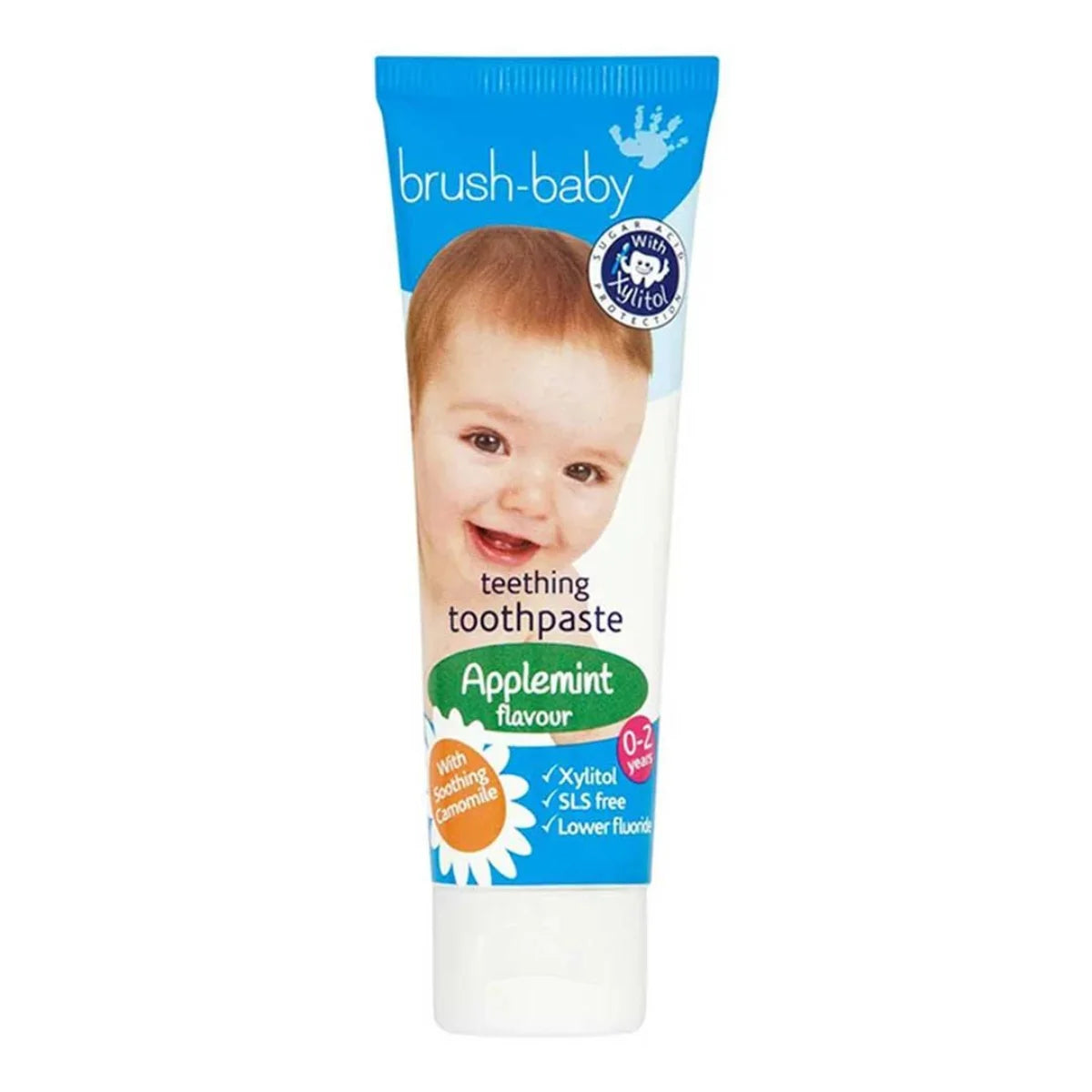 Brush Baby Applemint flavoured teething baby toothpaste