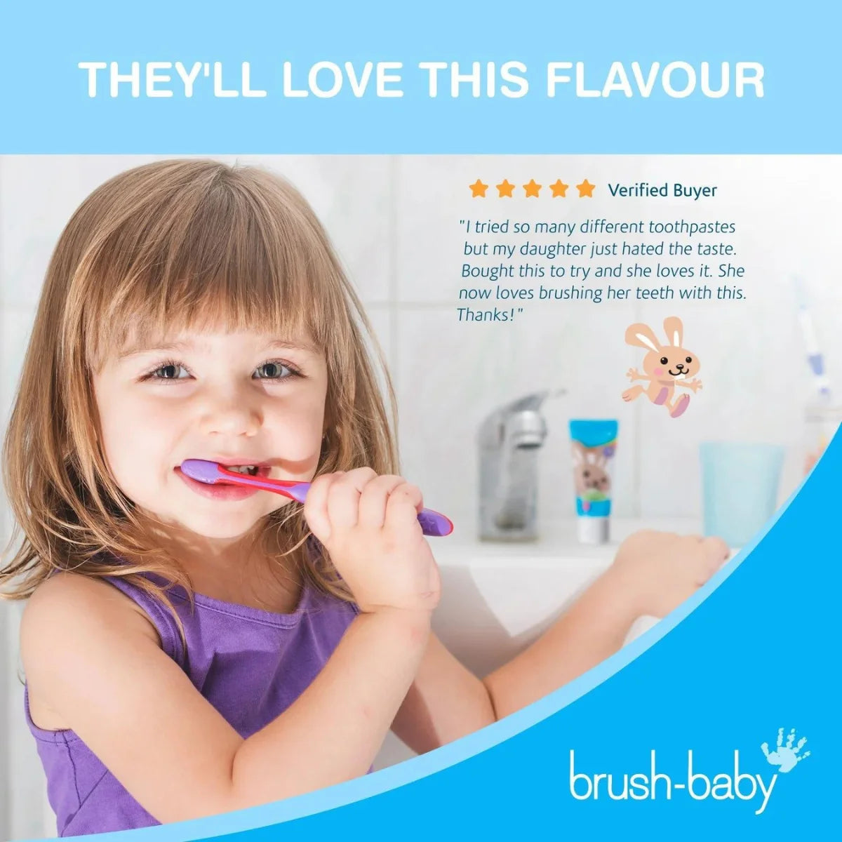 brush baby childrens toothpaste for milk teeth and teething babies