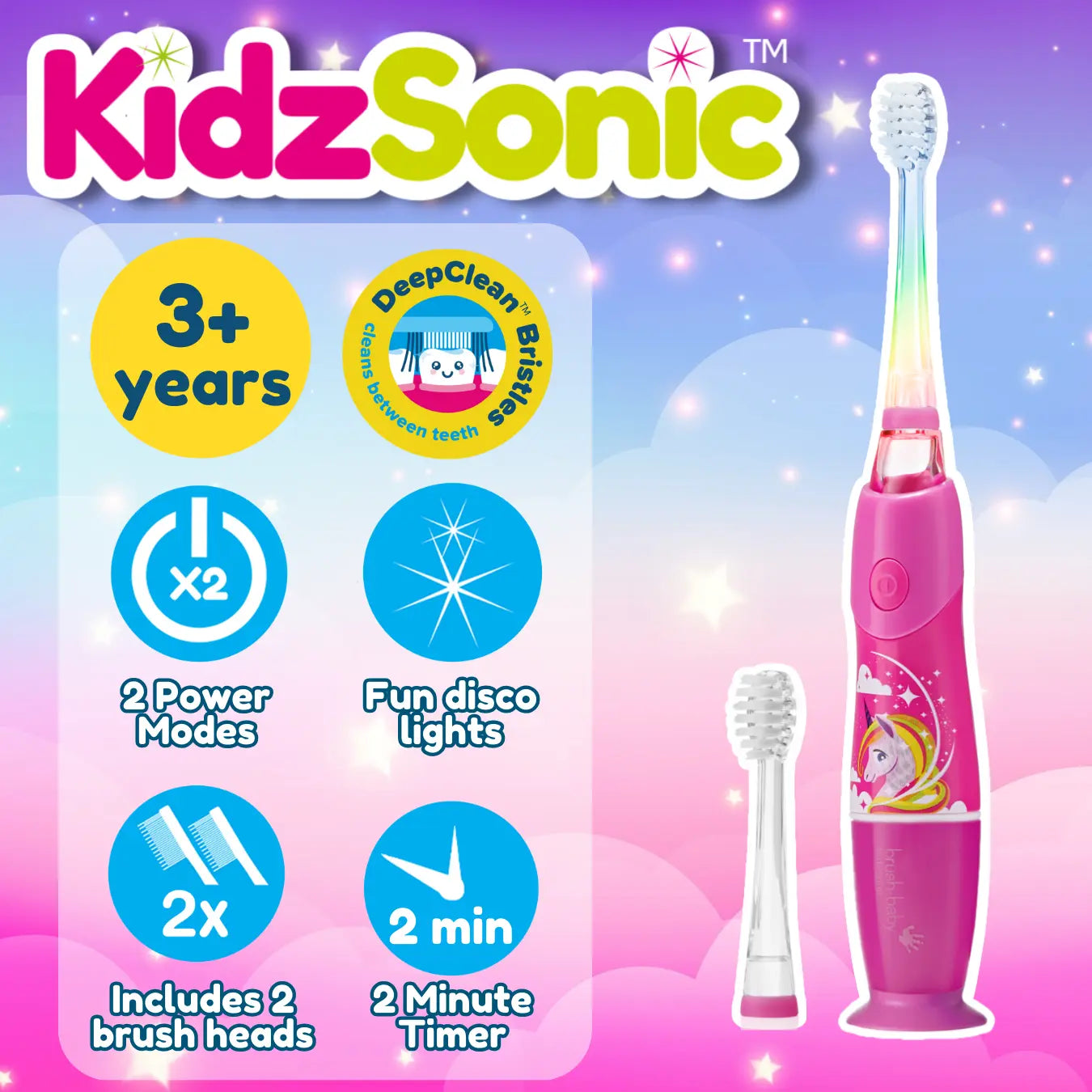 Unicorn KidzSonic® Kids Electric Toothbrush