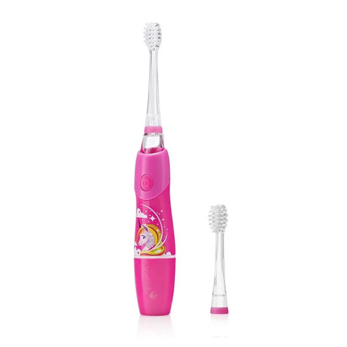 pink kids sonic electric toothbrushes for children with replacement brush heads