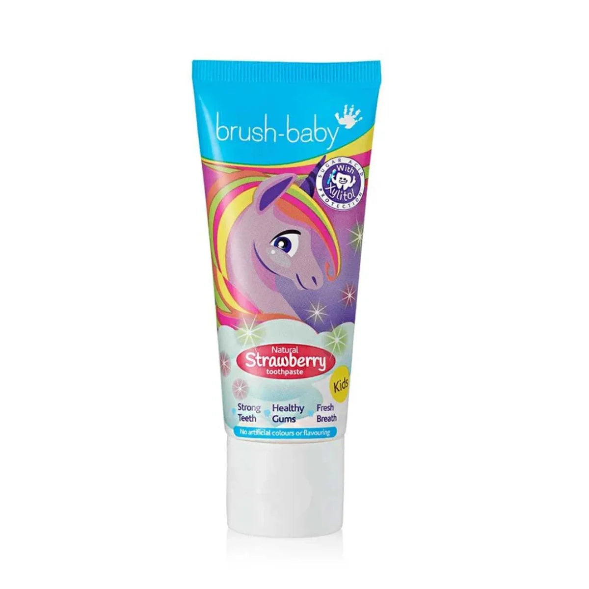 natural strawberry flavored infant milk teeth toothpaste 