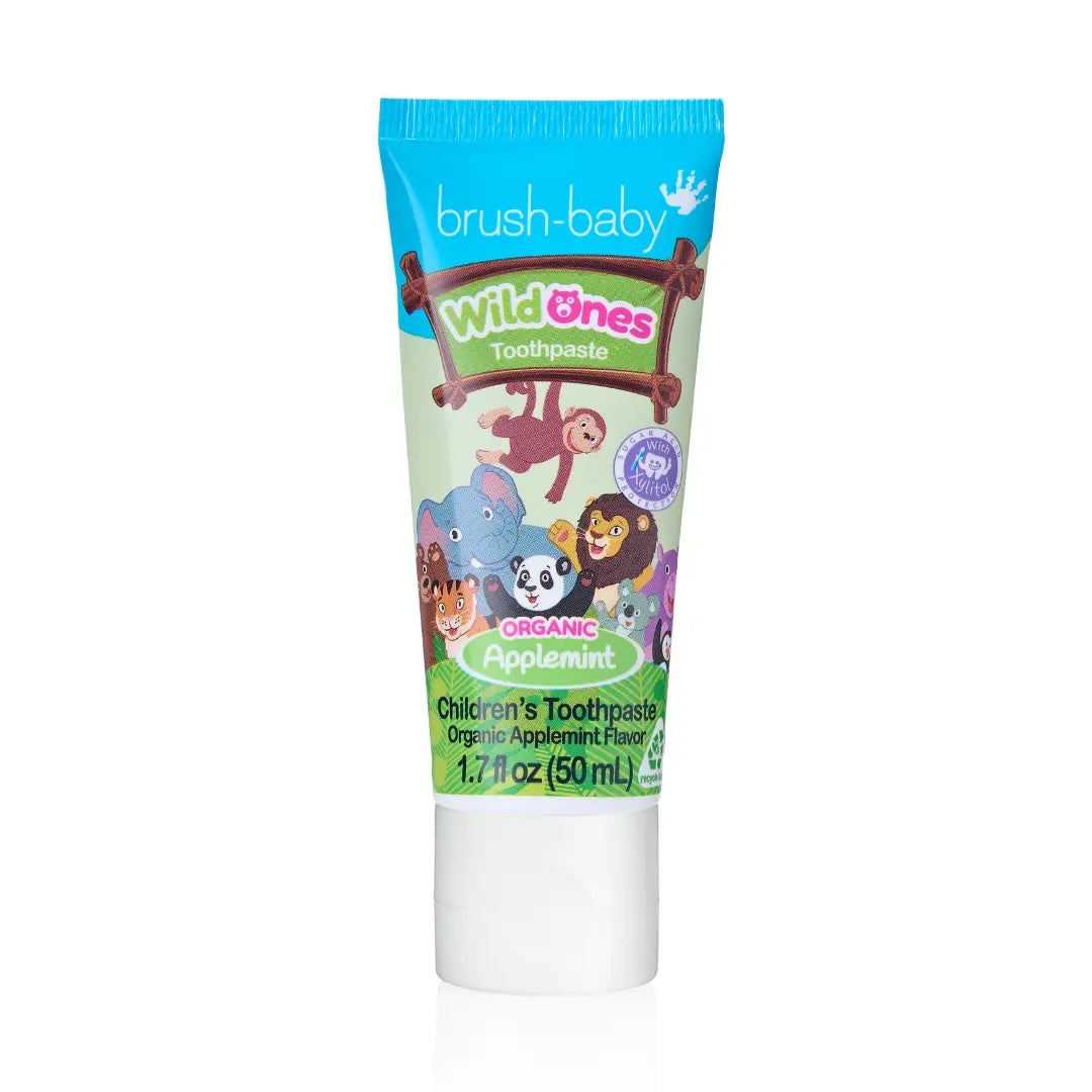 wildones applemint organic kids toothpaste