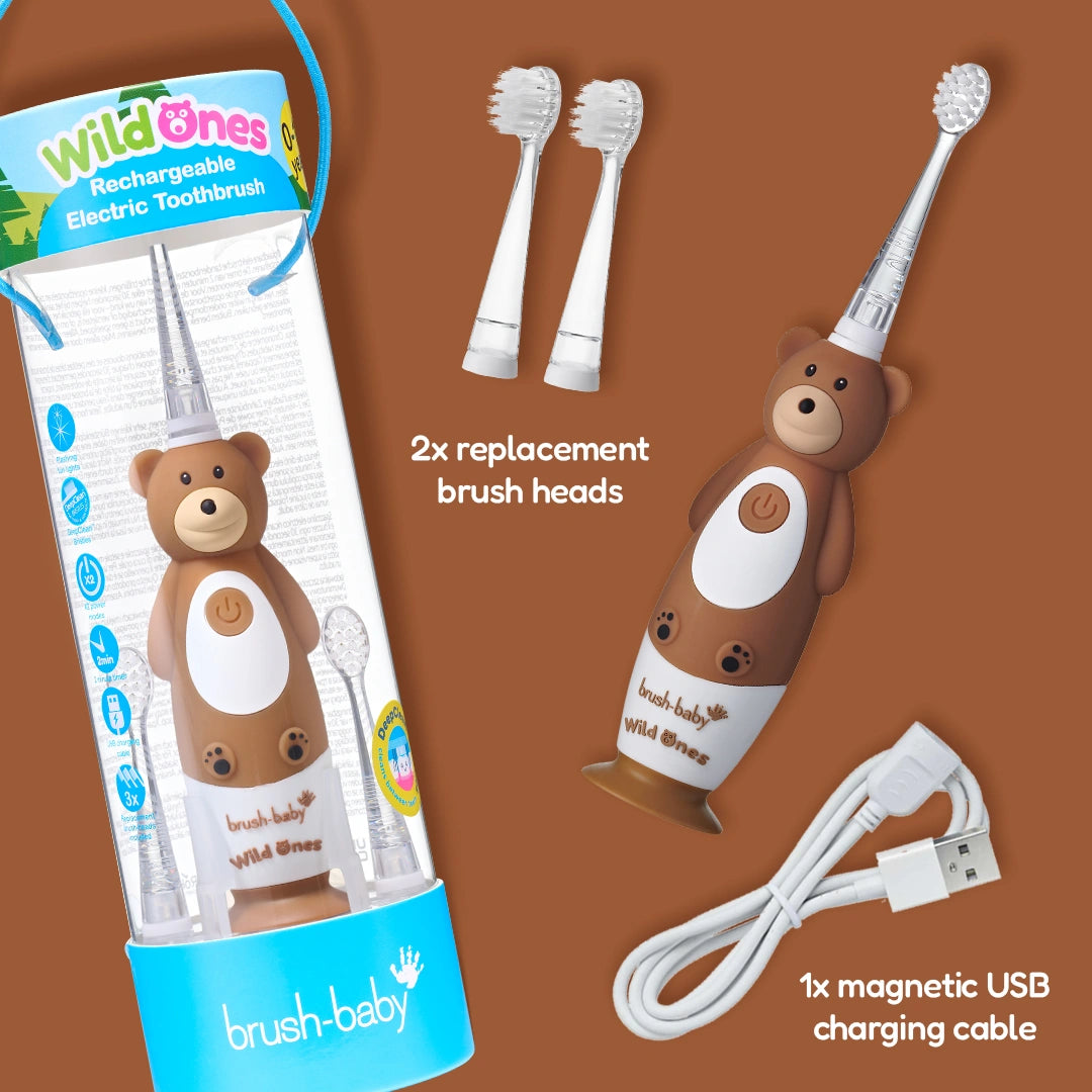 WildOnes™ Bear Kids Electric Rechargeable Toothbrush