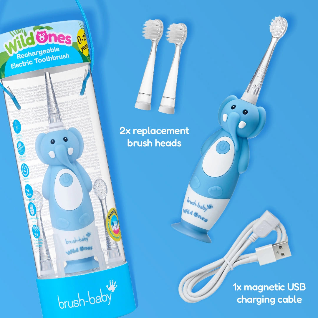 WildOnes™ Elephant Kids Electric Rechargeable Toothbrush