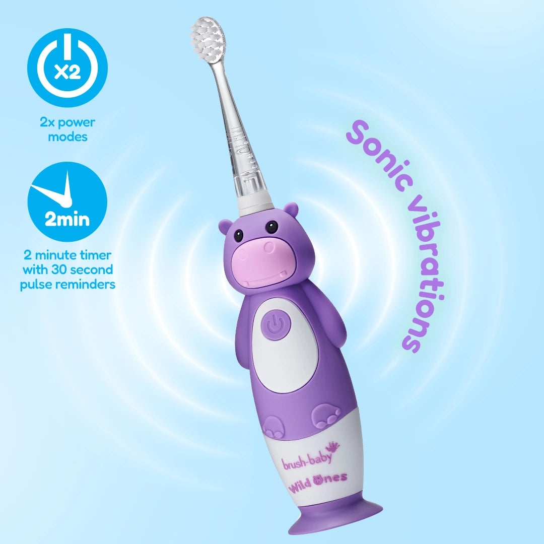 WildOnes™ Hippo Kids Electric Rechargeable Toothbrush