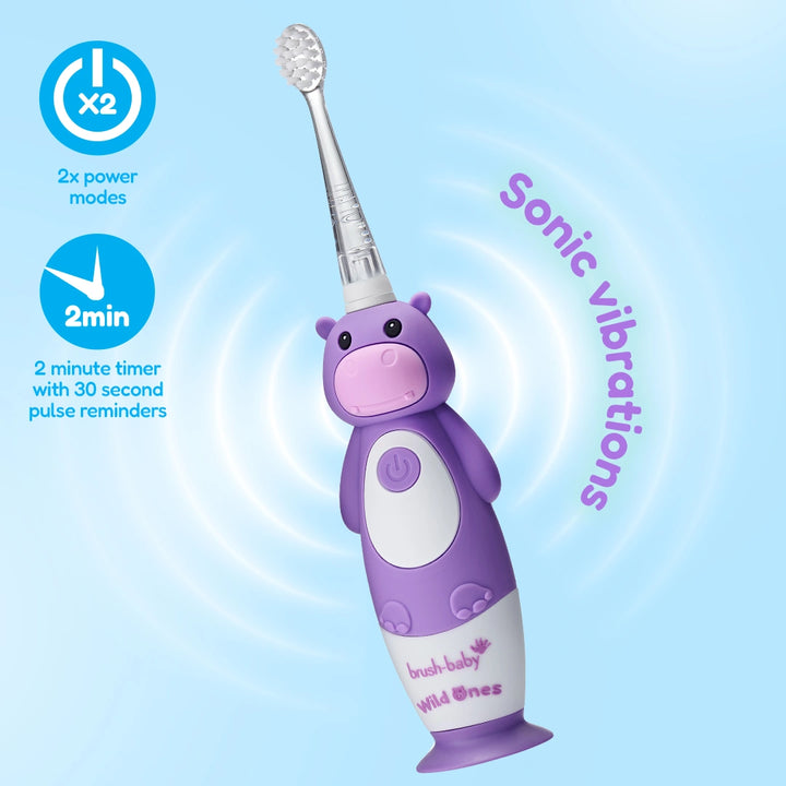 WildOnes™ Hippo Kids Electric Rechargeable Toothbrush