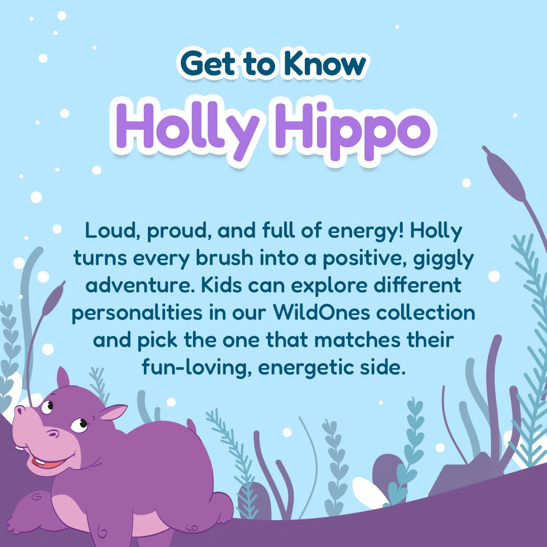WildOnes™ Hippo Kids Electric Rechargeable Toothbrush