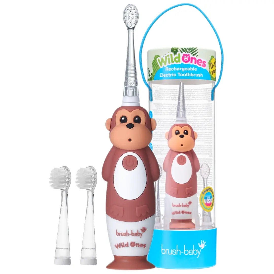 WildOnes™ Monkey Rechargeable Kids Toothbrush Gift Set