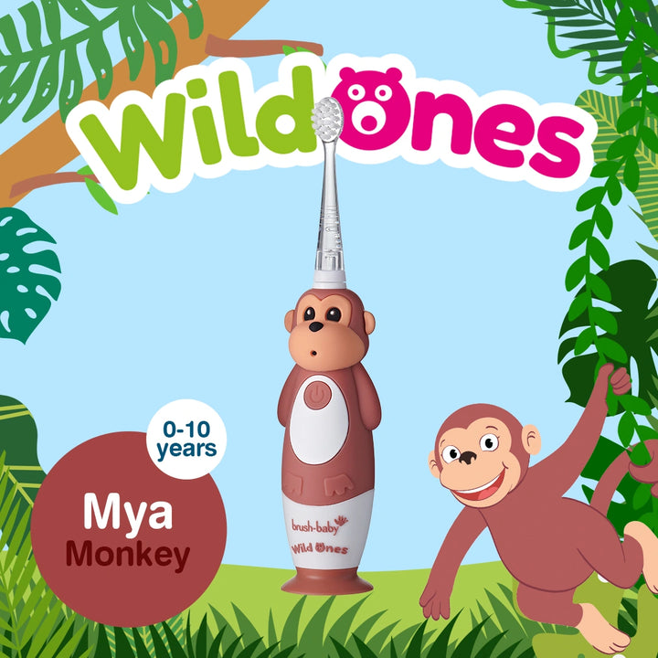 WildOnes™ Monkey Kids Electric Rechargeable Toothbrush
