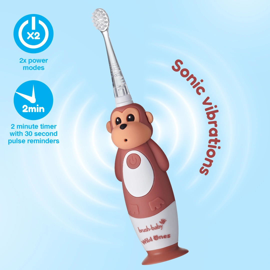 WildOnes™ Monkey Kids Electric Rechargeable Toothbrush