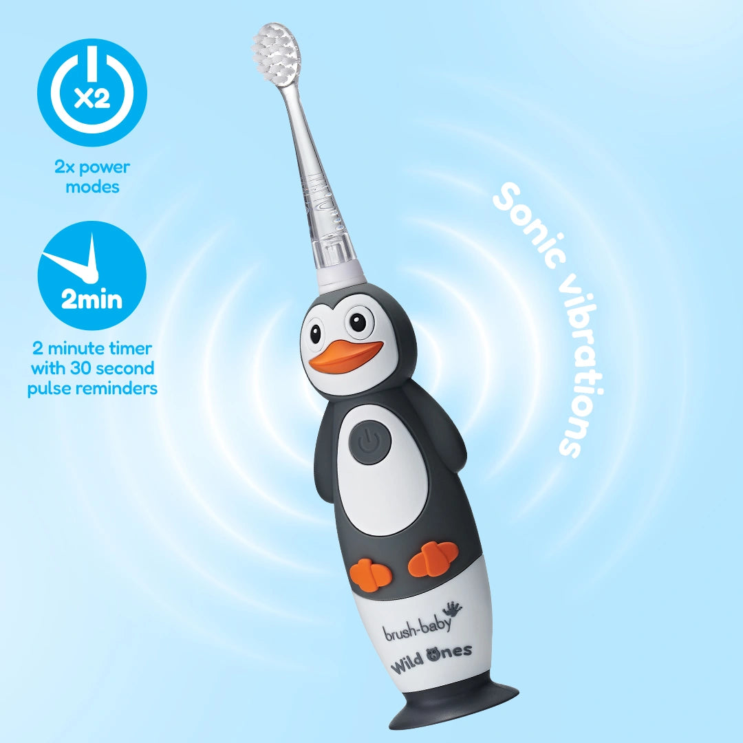 WildOnes™ Penguin Kids Electric Rechargeable Toothbrush