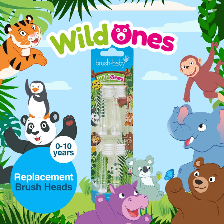 WildOnes™ Replacement Kids Electric Toothbrush Heads (4 Pack)