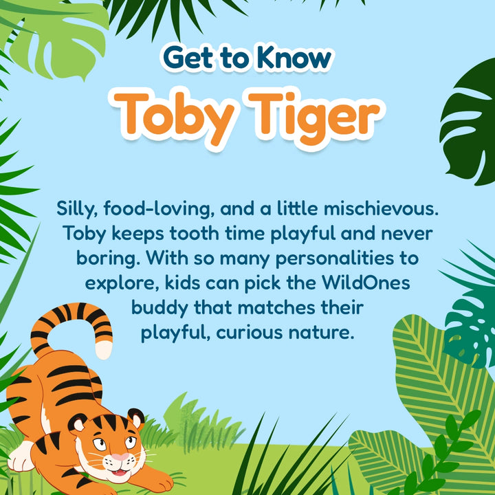 WildOnes™ Tiger Kids Electric Rechargeable Toothbrush