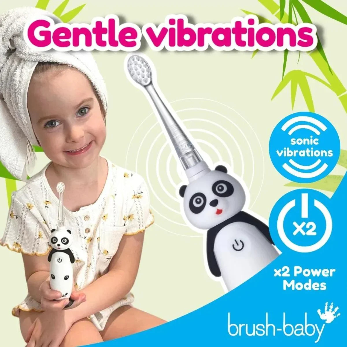 WildOnes™ Panda Rechargeable Kids Toothbrush Gift Set