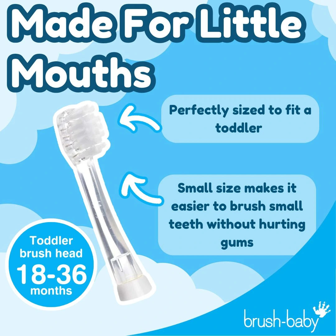 Replacement Baby Sonic® Electric Toothbrush Heads 18-36 mths (4 Pack)