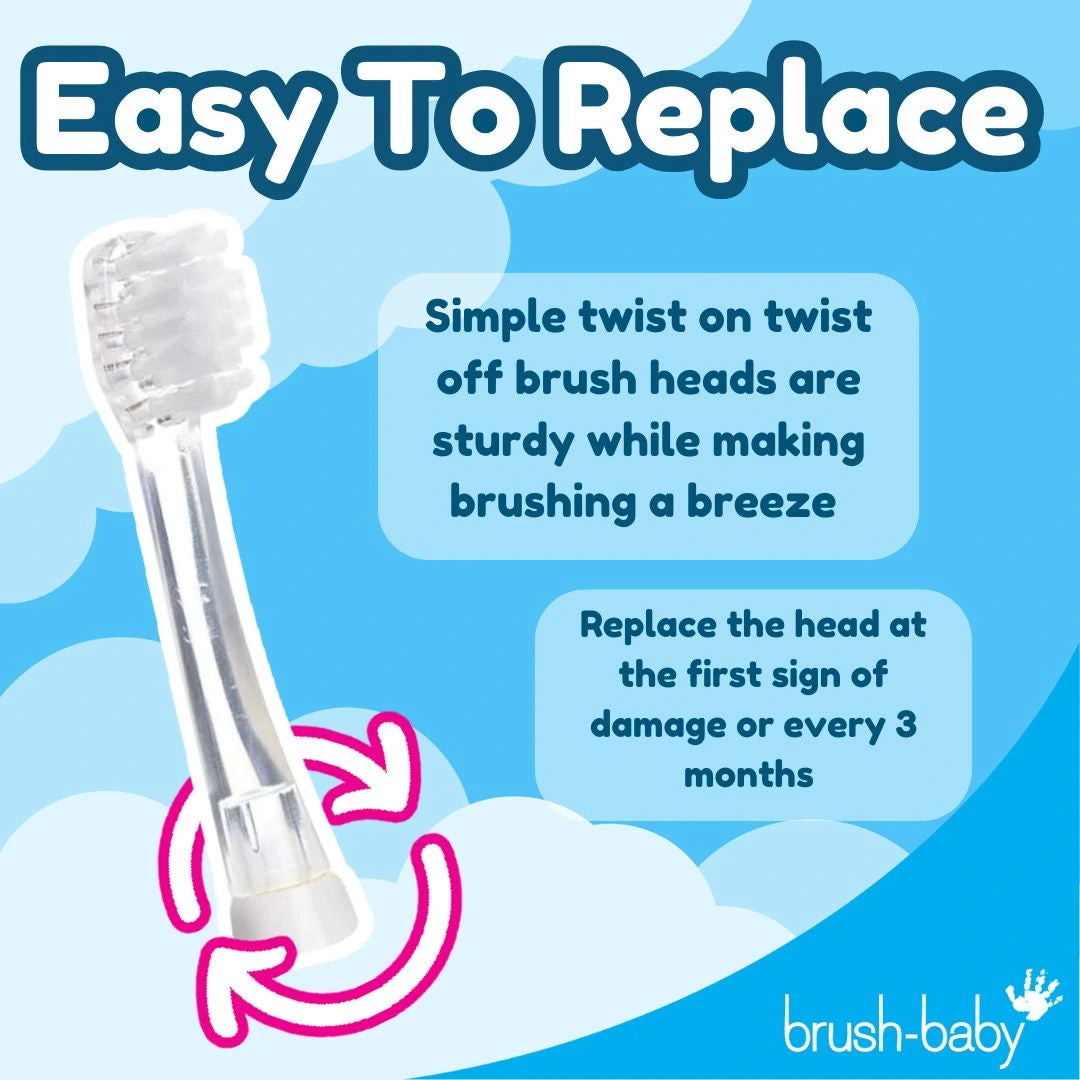 Replacement Baby Sonic® Electric Toothbrush Heads 18-36 mths (4 Pack)