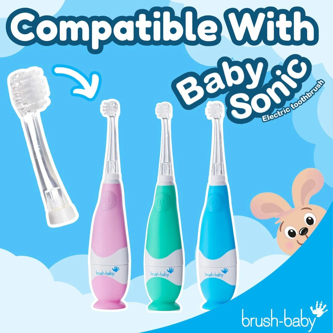 Replacement Baby Sonic® Electric Toothbrush Heads 18-36 mths (4 Pack)