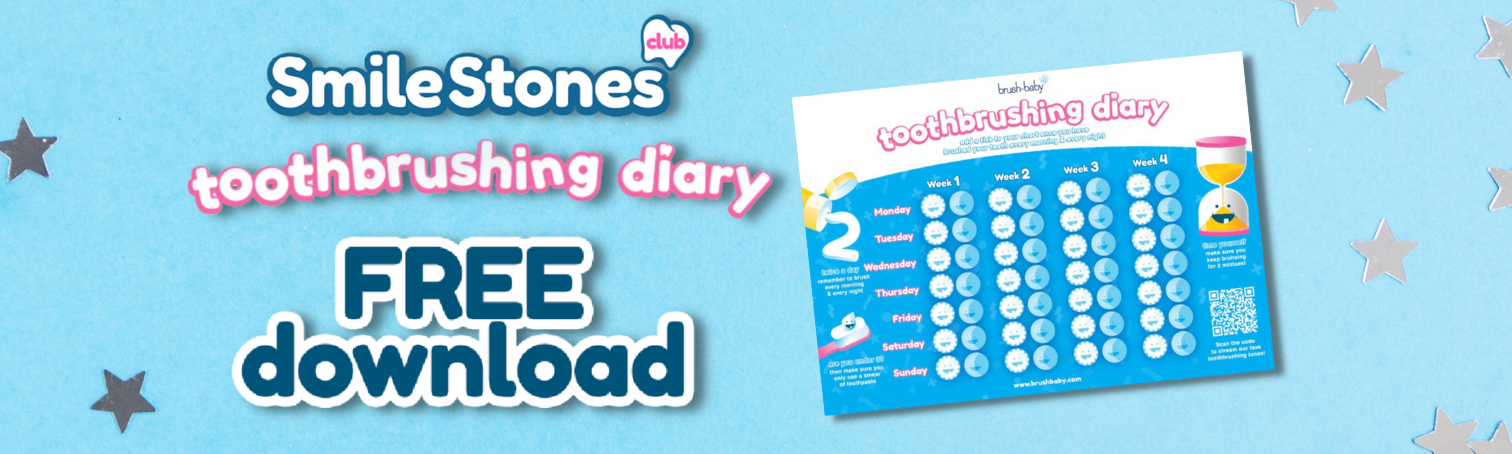 Download your free BrushBaby Kids Toothbrush toothbrushing diary